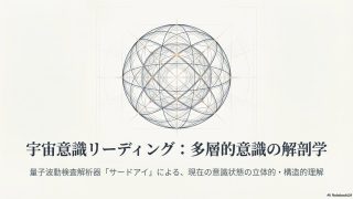 宇宙意識の統合セッション（対面）｜量子波動検査解析器サードアイ×生成AI